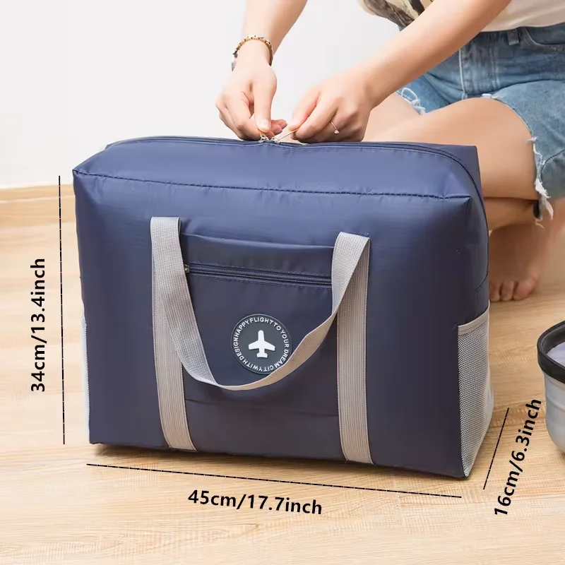 Fashion Small Fresh Trolley Bag Wholesale Portable Hand Luggage with Zipper Closure Clothing Storage Bag for Travel