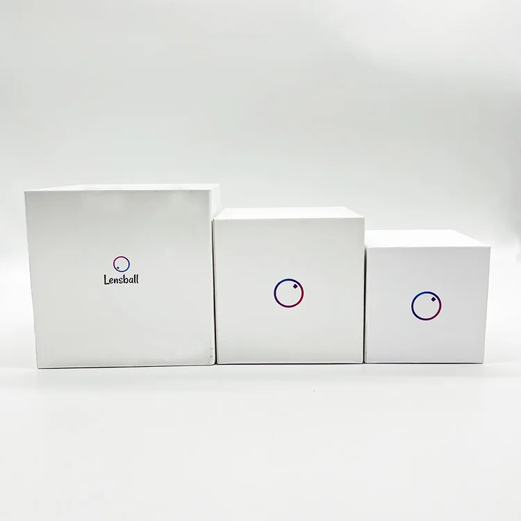 Premium Square Shape Telescoping Raphe Packaging Box Handmade 2 Pieces Lid and Base Custom Design Cardboard With Sponge Insert