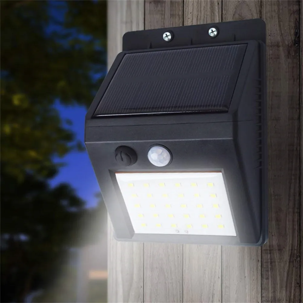 30 LED Outdoor Waterproof Motion Solar Sensor Wall Light for Garden