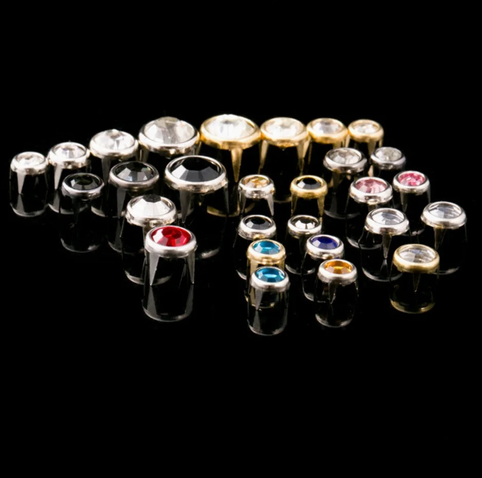 Wholesale Brass Prong Rivet Studs Garment Nail Head With Claws For Leather Bags Claw Star Rivet Dome Rivet