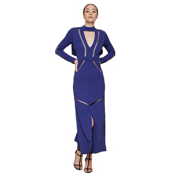 2023 Summer New Ladies Blue Dress Formal Evening Dress Cocktail Dress