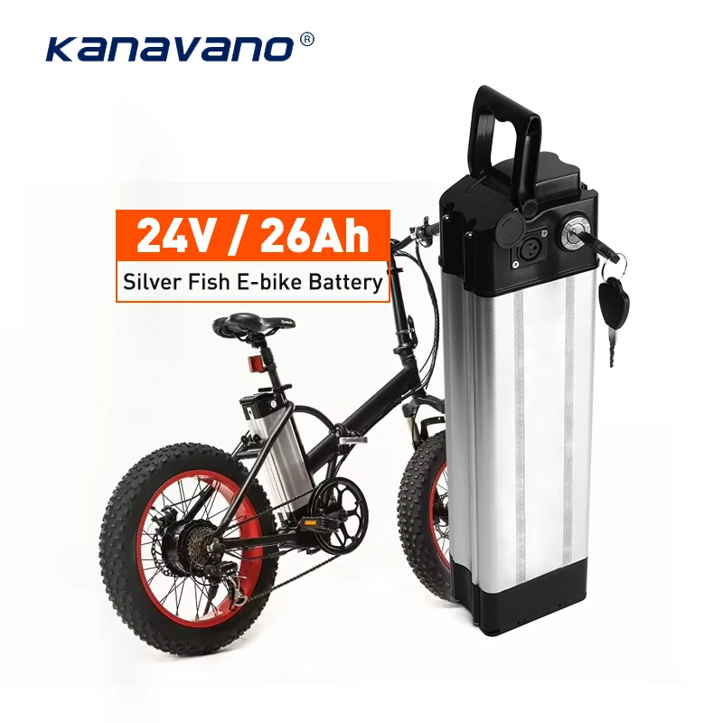 wholesale 24v 36v 48V silverfish e-bike removable  battery 20ah 26ah high capacity Electric bicycle Battery