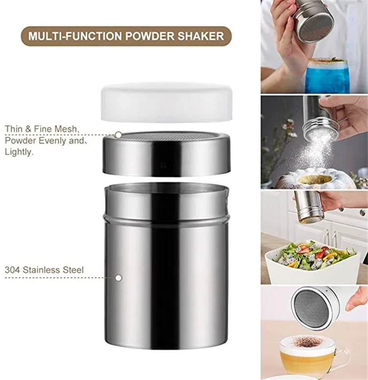 Milk Frother Handheld Coffee Art Set with Pitcher Powder Cocoa Shaker Latte Art Pen Coffee tea Stencils Coffee Spoons