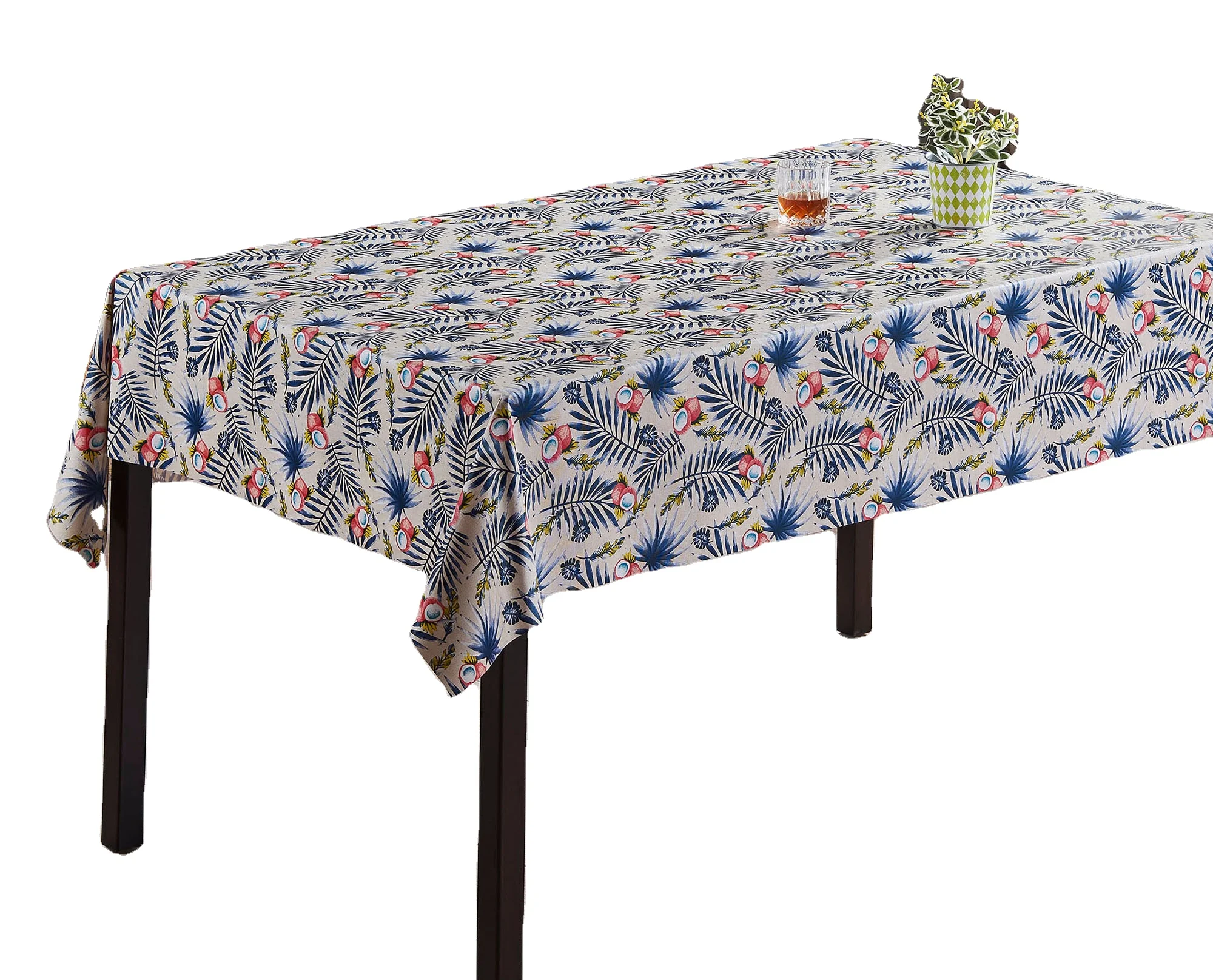 Wholesale custom print outdoor camping waterproof spill proof pvc table cloth roll tablecloth roll