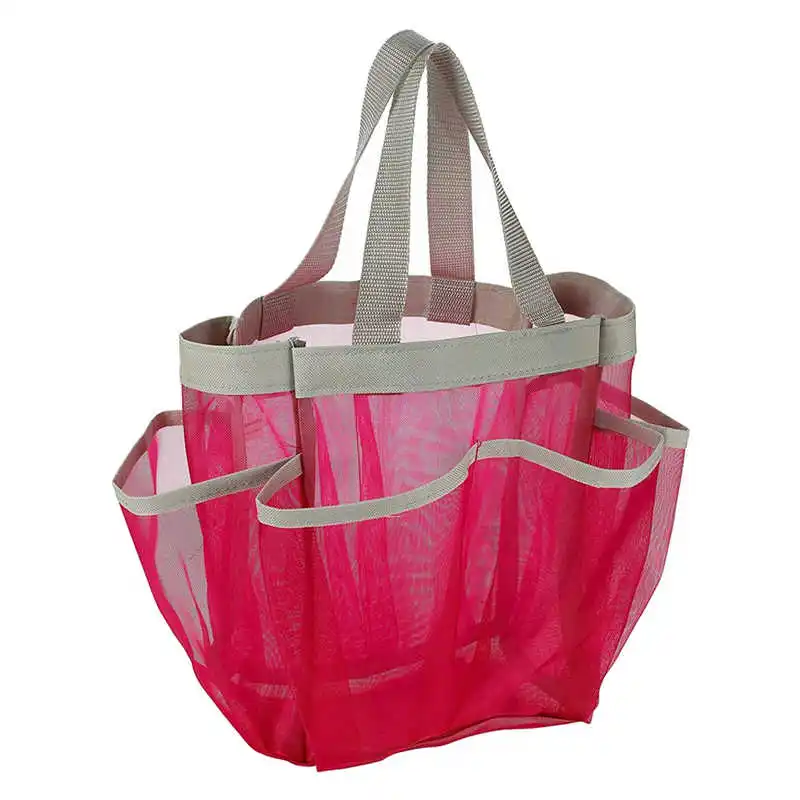 2020 New Fashion Portable Quick Dry Shower Caddy Tote Bag Hanging Toiletry Mesh Bag Bathrooms Organizer for Dorm/Gym/Camp/Travel