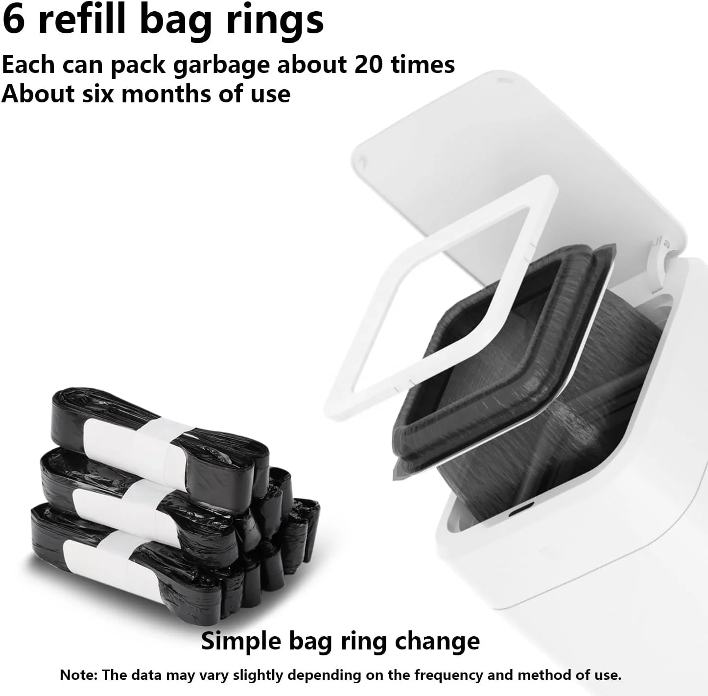 LD Automatic Self Seal profession manufacturer towne w automatic self seal trash smart trash can sensor