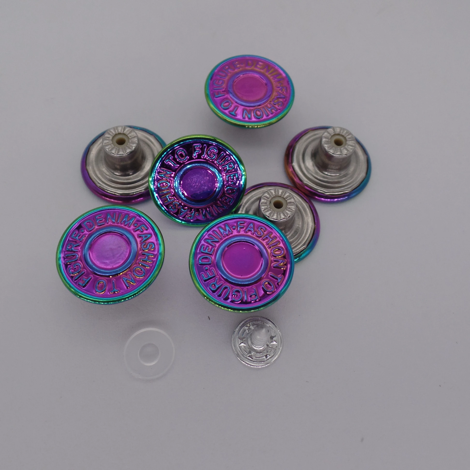 Top Quality Promotional Colorful Custom Jeans Buttons And Rivets Fancy Buttons For Clothes