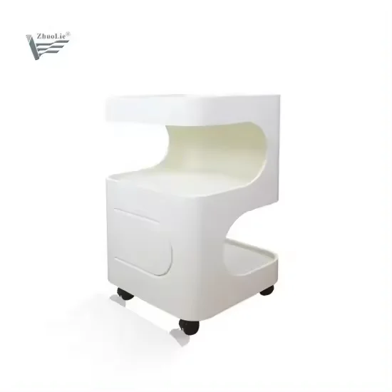 Lux Beauty Salon Wood Beauty Salon Trolley Cart Hair Salon Furniture Wooden Tool Trolley Carts