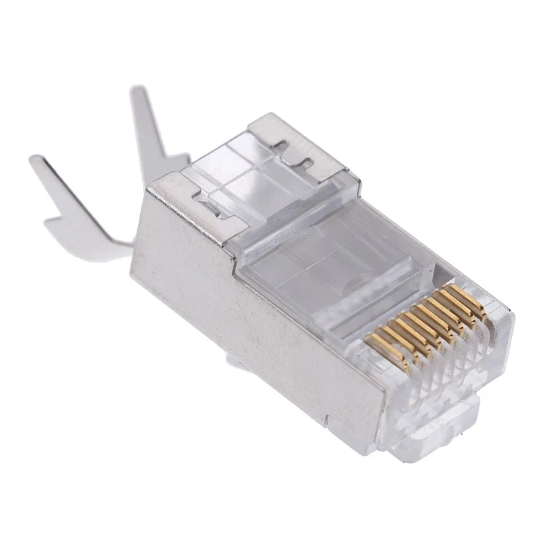 Cat7 RJ45 Connector 1.3mm Crystal Plug Shielded  Connector