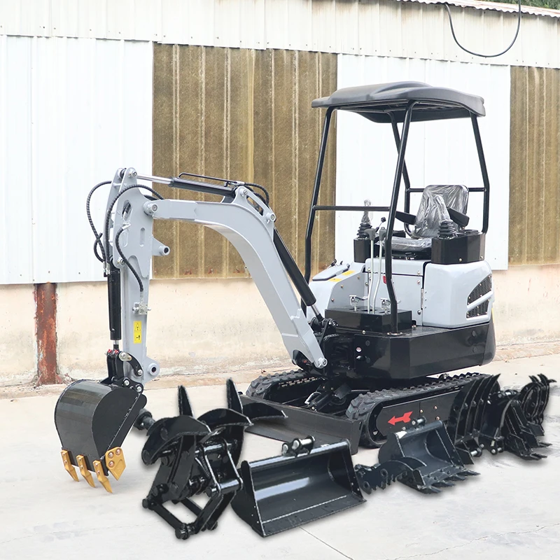 FREE SHIPPING Mini Excavator 1.5 Ton EPA Farm New Crawler Digger Kubota Engine Chinese small Excavators 1 ton 2 ton Machine