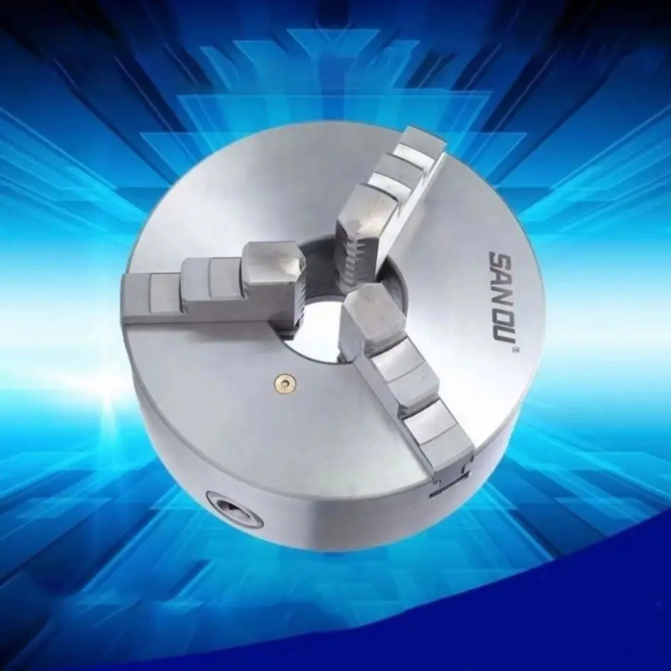 ANDUUK K11-80/100/130/160/200 Lathe Chuck 3 Jaw Self-Centering K11-125 Sanou Brand 3 Jaw Chuck Metal Chuck for Mini Metal Lathe