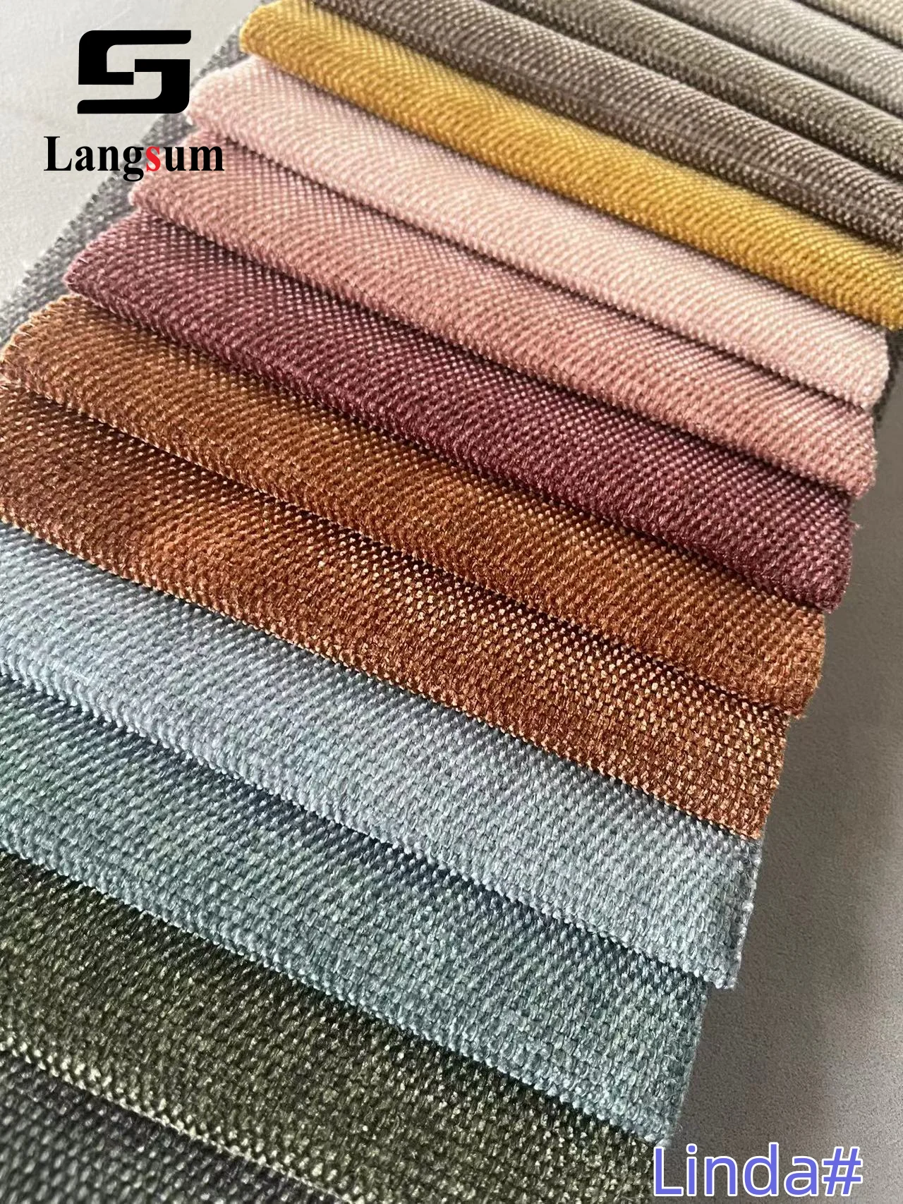 Langsum#Linda#Great Quality Of 100% Polyester Sofa Fabric Polyester Home Textile Fabric For Sofa Mattress
