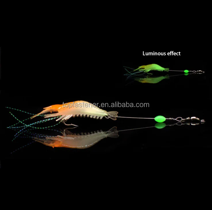 High Simulation Lure Soft Prawn bait Shrimp Fishing Lure