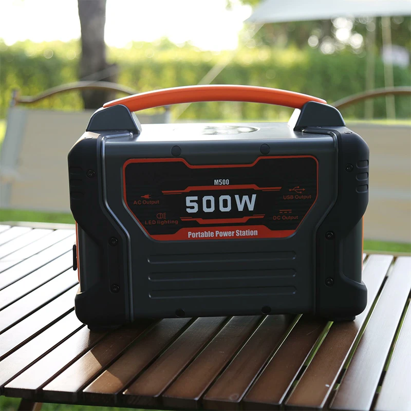 MIQ OEM External Battery 500W Mini Generator Portable Powerbank Emergency Power Supply USB AC 230V Station