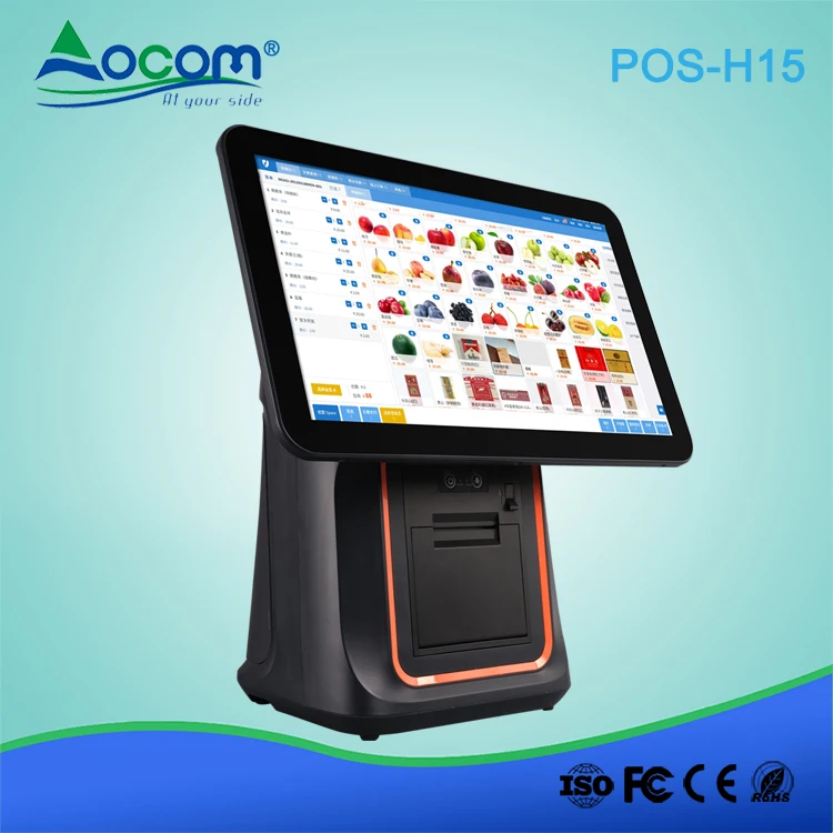15.6 or 15.1 Inch Pos System Retail Cash Register Windows Pos System with Cash Register