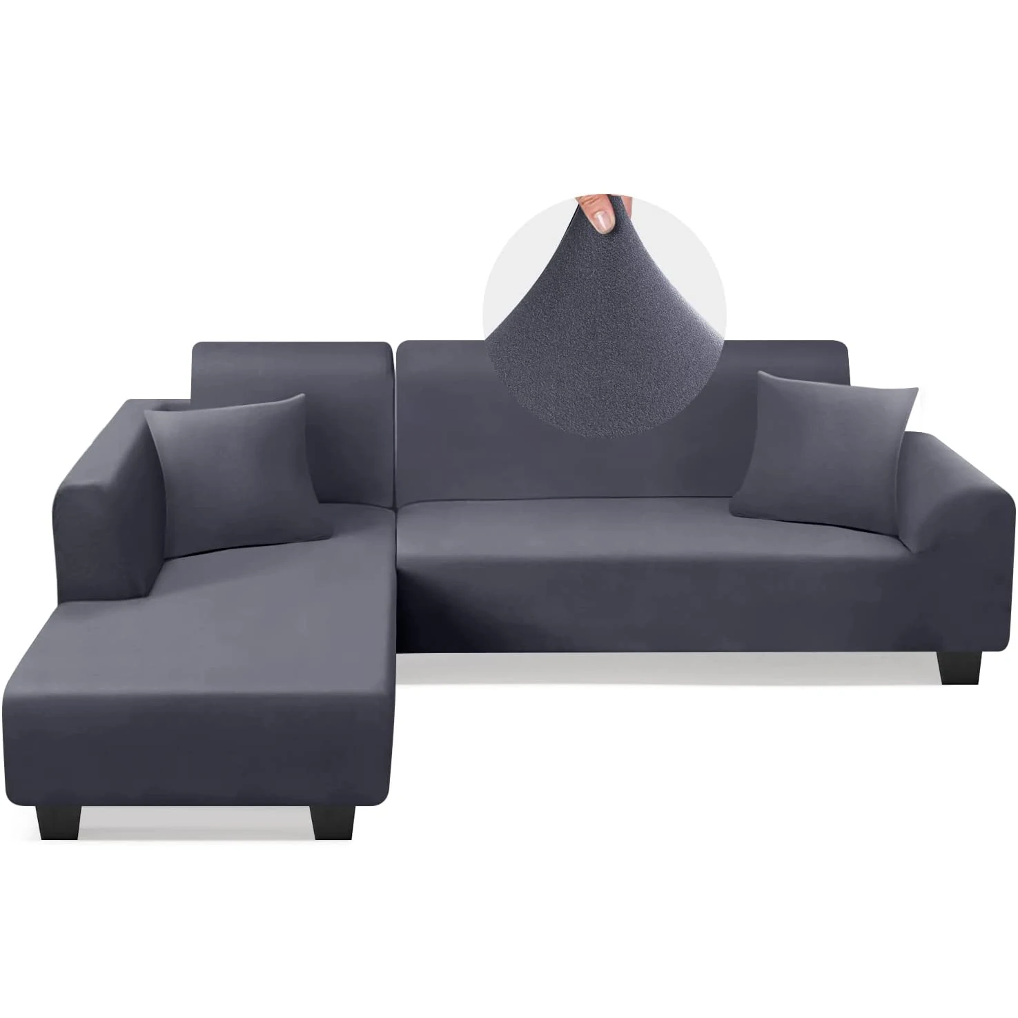 Hot selling Thick waterproof stretch l shape sofa cover set