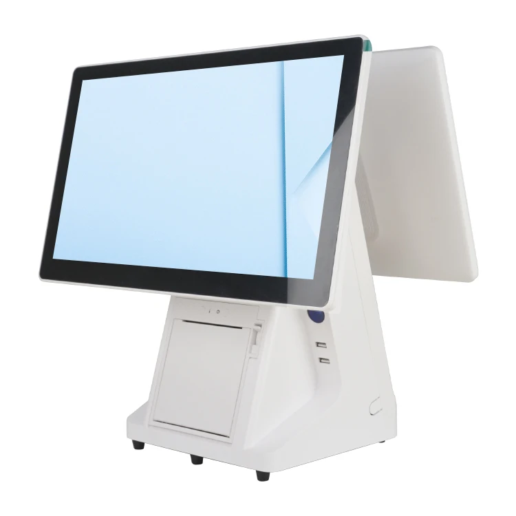 15.6 Inch All in One Cash Register Touch Screen True Flat TFT LED Point of Sale Pos System With 80mm Printer
