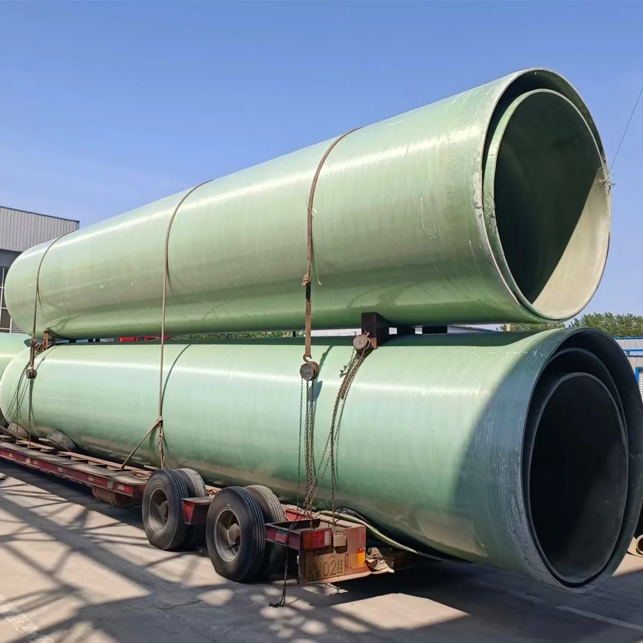 DN500 Corrosion Resistant Fiberglass Pipe FRP GRP Transport Pipeline