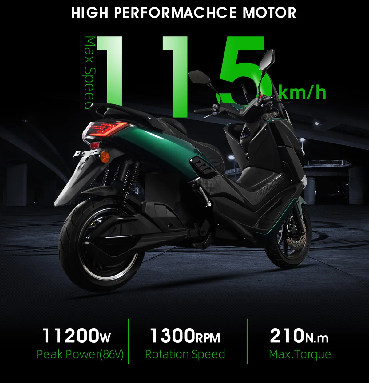 Wholesale Price Classic Led Lamp 7Kw Electric Big Bike Motorcycle 72V115Ah With Removable Battery