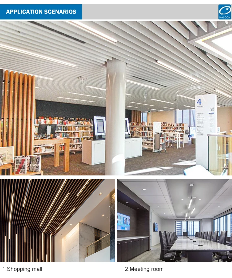 Factory Price Aluminum 25w 30w 40w Linear Light 1.18m Ceiling Mounted Light Fixture Led Batten Light