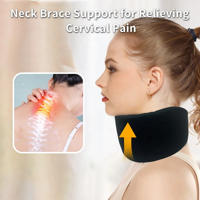Custom Neck Support Brace Adjustable Foam Cervicorrect Neck Brace for Relieves Neck Pain and Spine Pressure