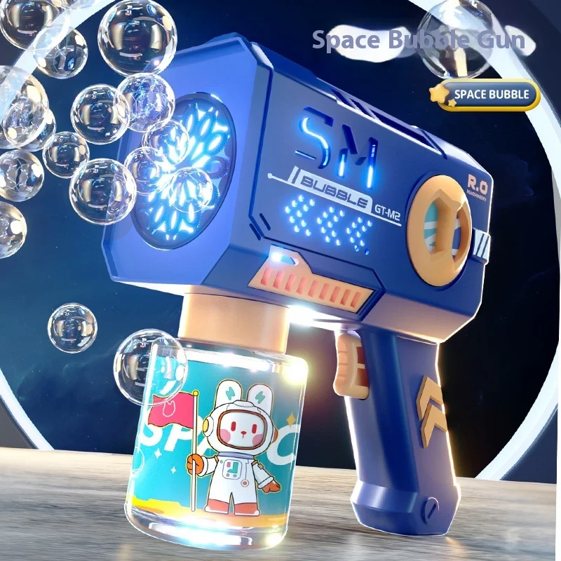 Оптовая продажа наружное детское ручное освещение автоматический 40 дыр пузырьковый излучатель пистолет игрушка