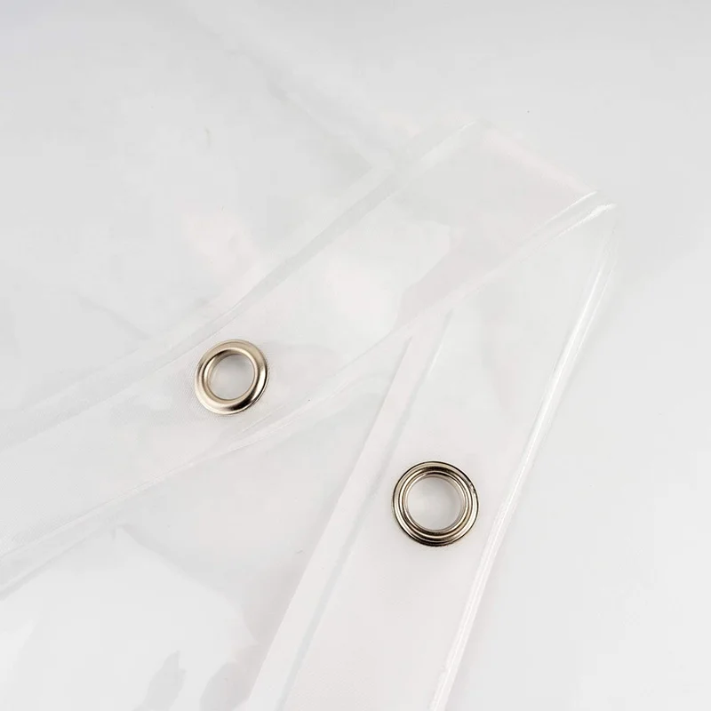 BindiTransparent Plastic Wholesale Summer Lightweight Waterproof Bathroom PVC Poles Shower Curtain