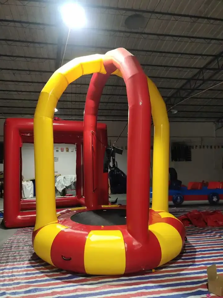 Funworldsport kids and Adults Inflatable Bungee Jumping Trampoline equipment price for Sale