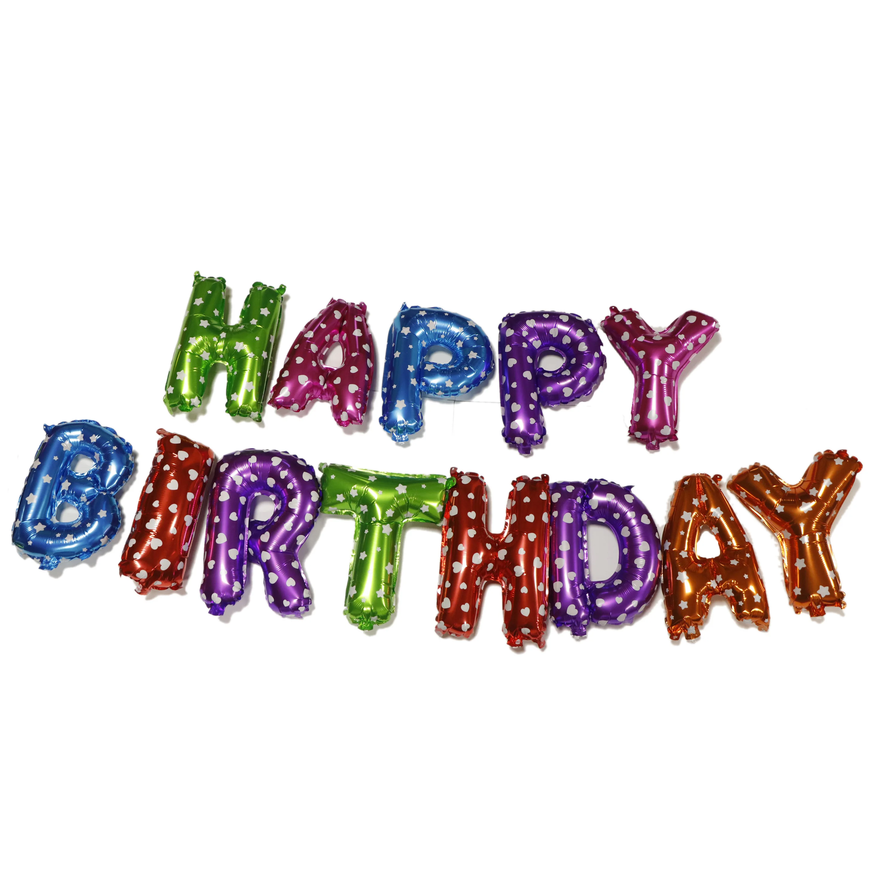 
Colorful Happy Birthday Balloon Foil Balloons Wholesale Foil Letter Balloons For Birthday Party 