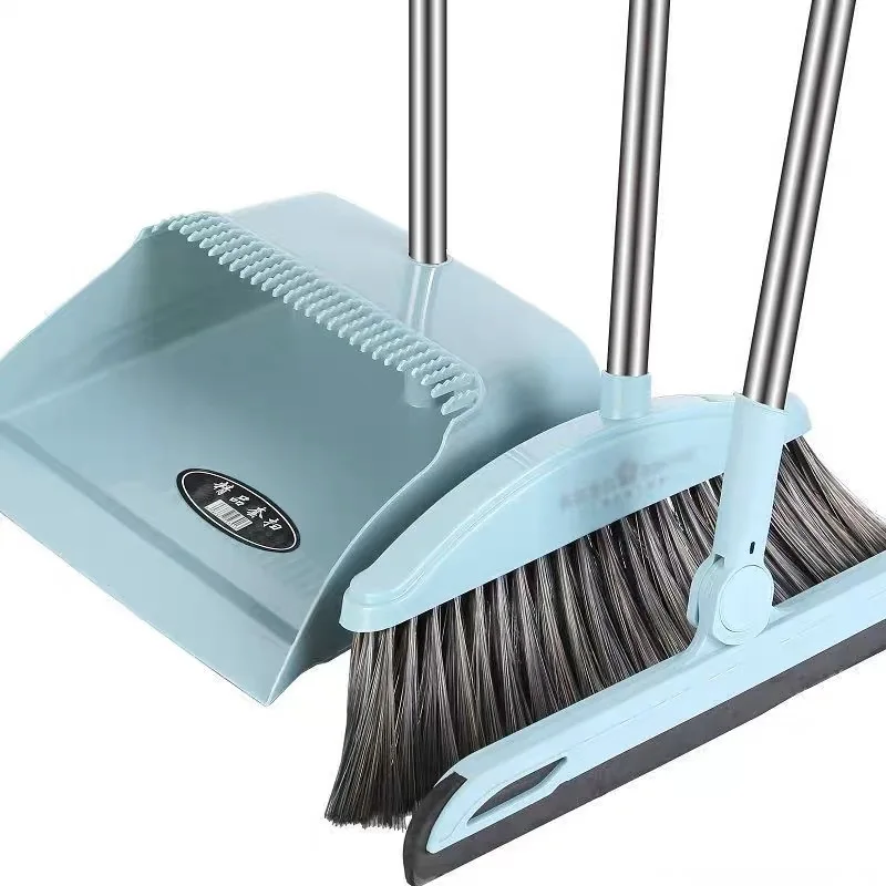 Cleaning Supplies Foldable Broom And Dustpan Set Plastic Brooms & Dustpans
