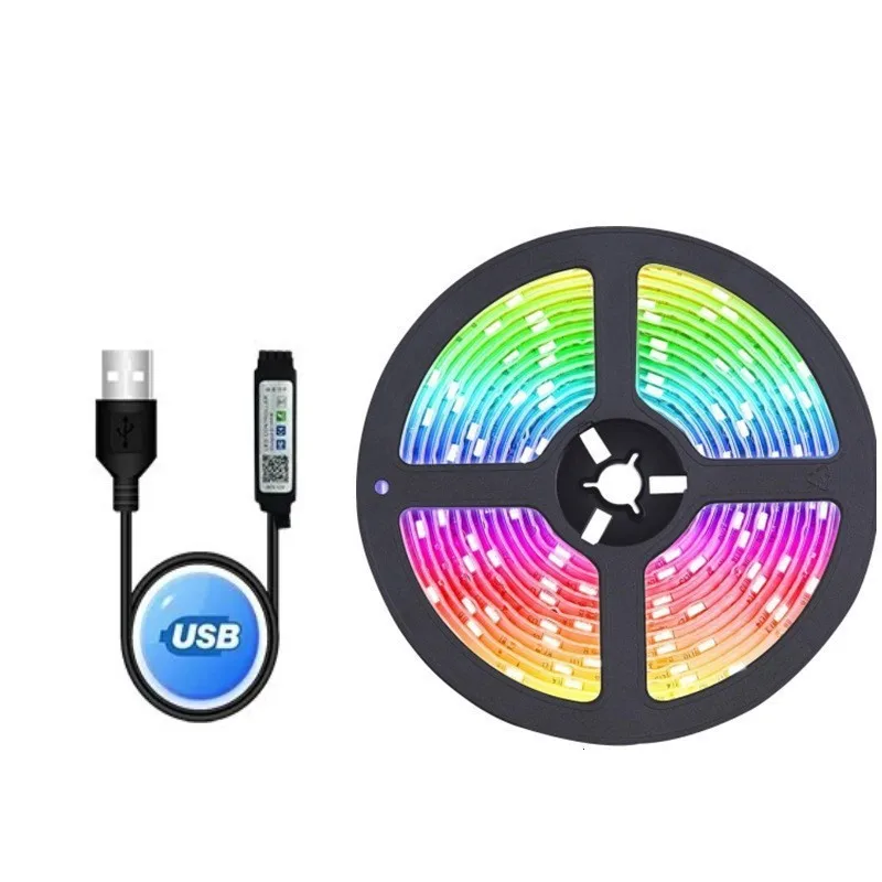 Высококачественные Красочные SMD 5050 2835 Wifi приложение гибкие RGB меняющее цвет смарт-огни комплект Dream Color Светодиодная лента для украшения
