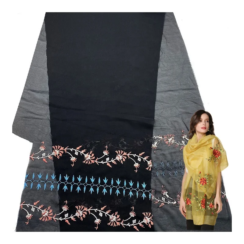 Manufacturer China Wholesale Sequin Chiffon Fabric Roll Packing Dubai Muslim Hot Sale Abaya Fabric