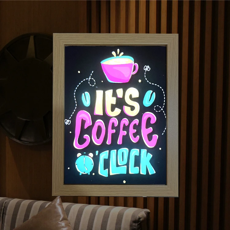 Manufacturers direct sales of LED modern luminous lights picture frames LED lights decoration paintings bedside lamp paintings