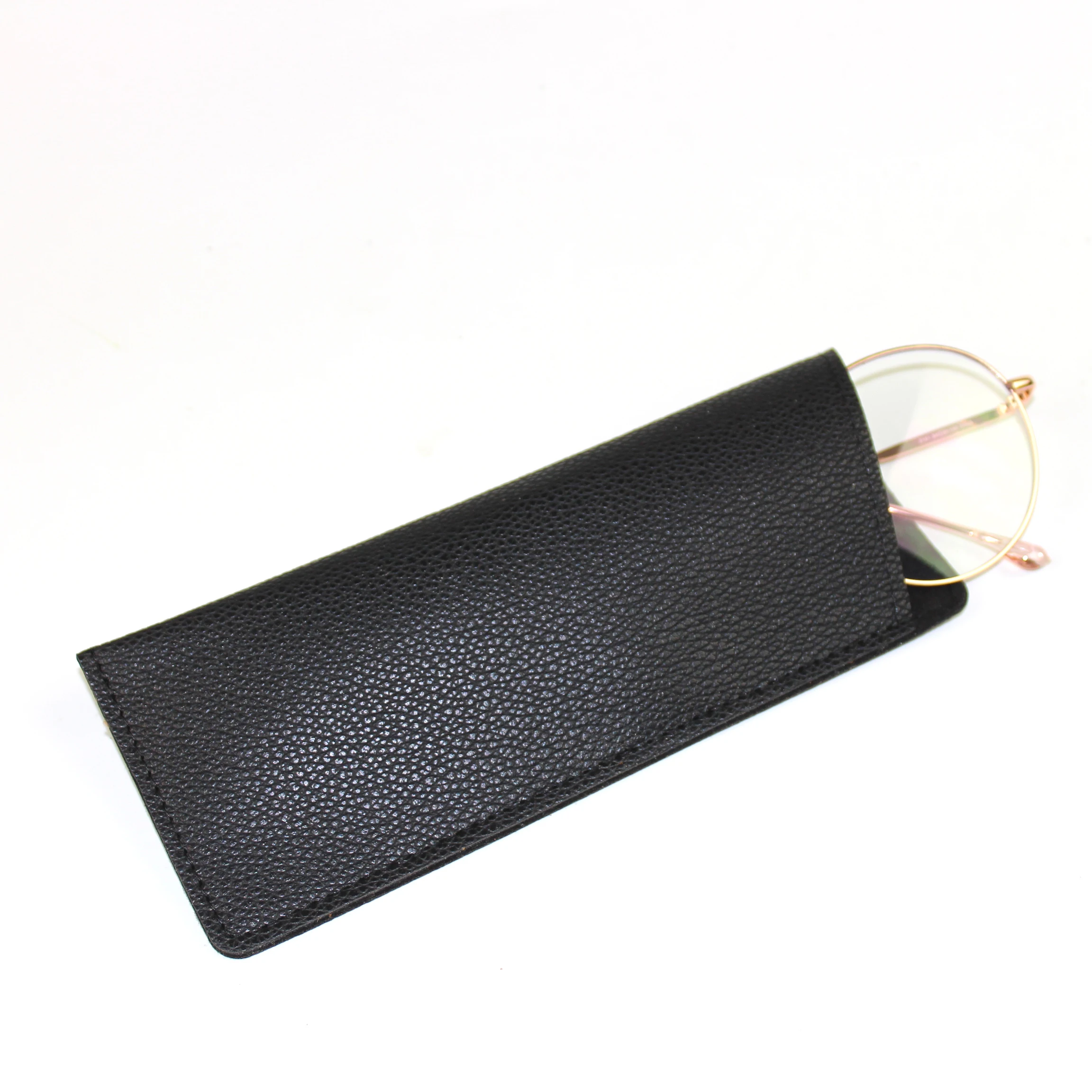 High Quality Customized Soft Pu Leather Eyeglasses Frame Bag Reading Glasses Pouch