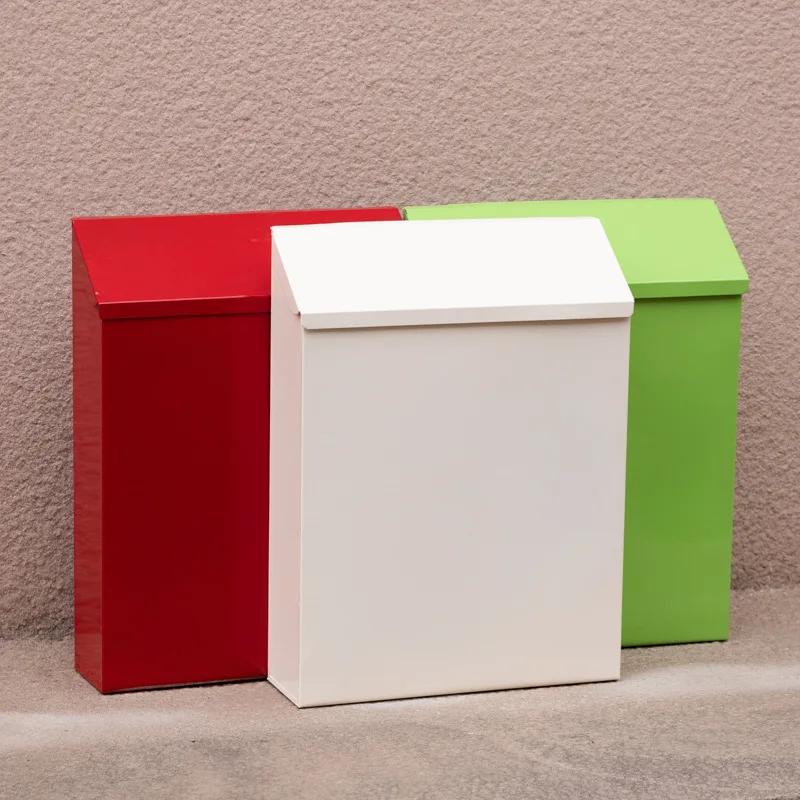 Metal Large Mailbox Galvanized Steel Parcel Multi Color Mailbox Wall Mounted Lockable Anti-Theft for Outdoor Porch Wall Mailbox