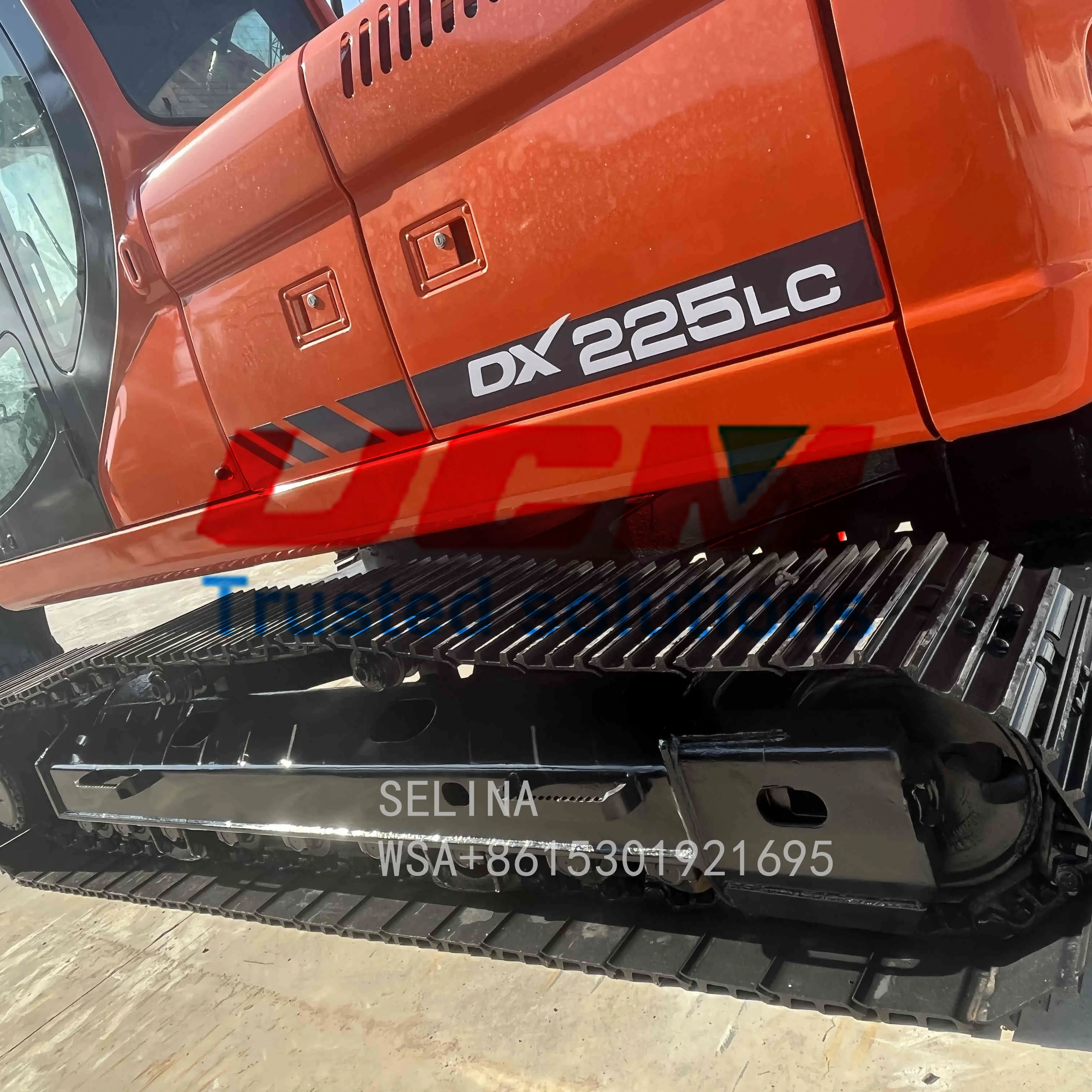 Экскаватор DOOSAN DX225 оригинальная Корея в хорошем состоянии Подержанный станок с оригинальным двигателем на складе