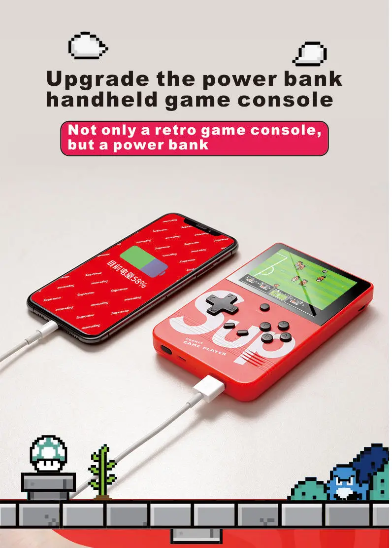 5000 мАч 10000 Power Bank с игровой консолью специальный подарок на день рождения