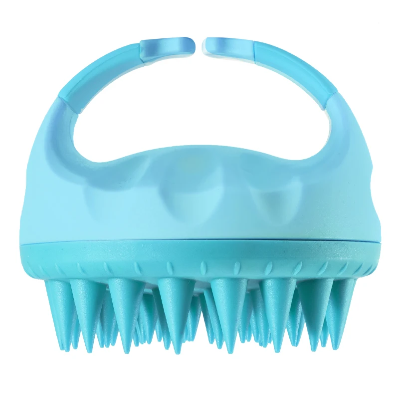 Comfortable Grip Hair Scalp Massager Brush Manual Scalp Care Soft Silicone Recycling Shampoo Bristles Shampoo Brush Scalp