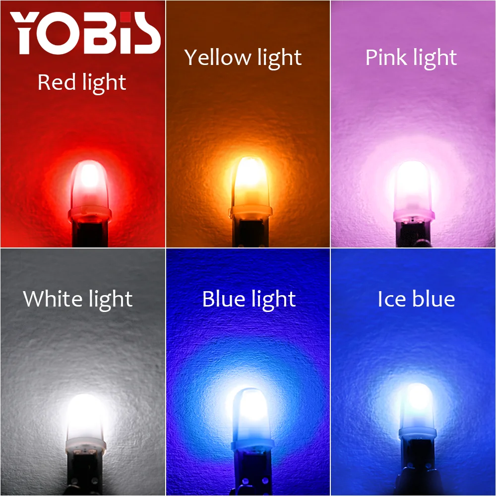 YoBis hot selling auto emergency strobe lights bombillo tablero t5 car led light