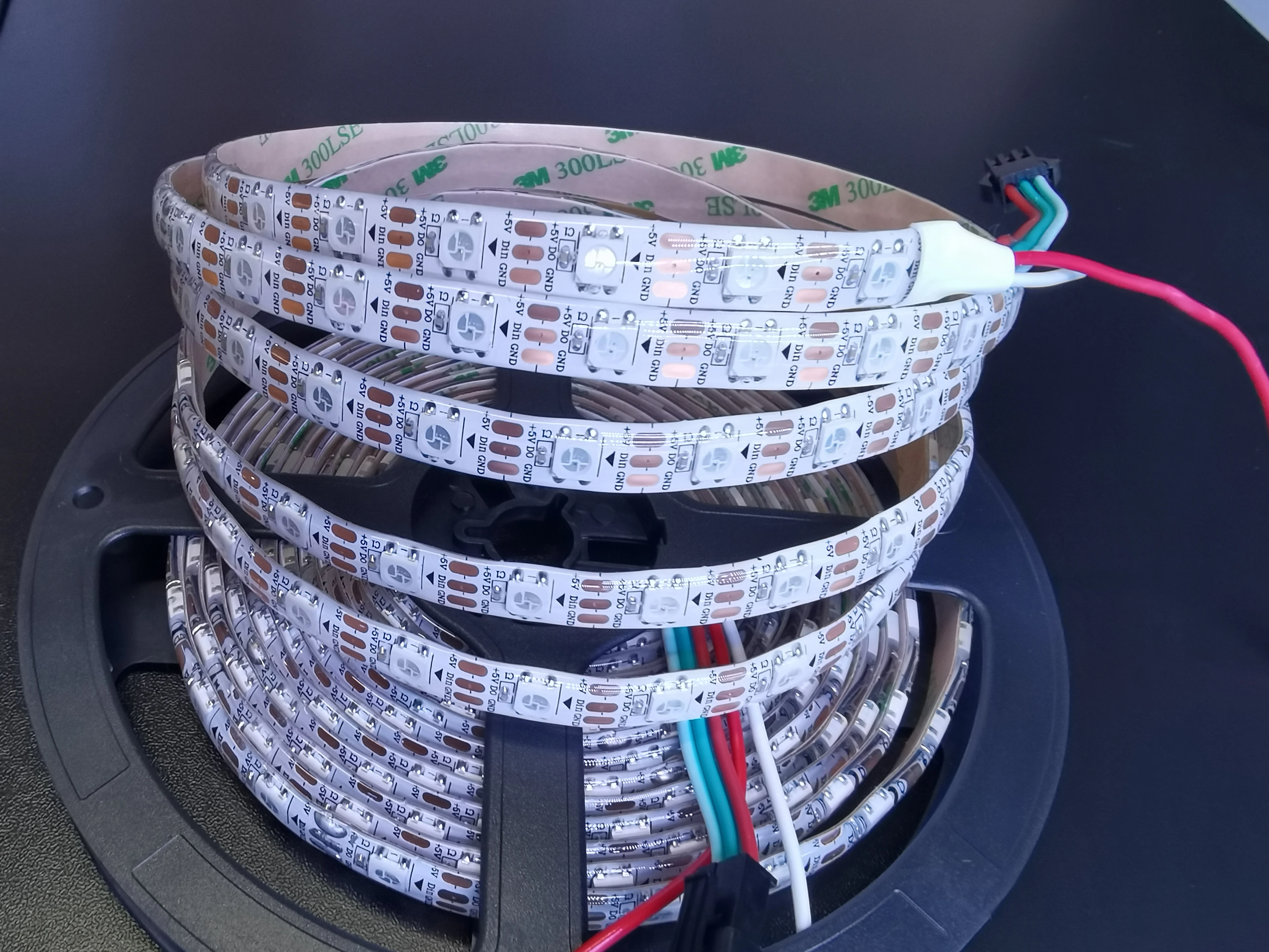 Wifi Control Smart white Fantasy 5050 60LED/M  DEMO Dream Color Chasing 5V RGB LED Strip WS2812