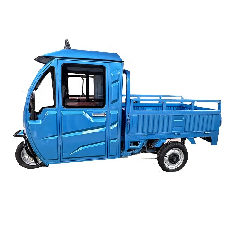 Closed electric tricycle, high-power freight tricycle with shed, electric tricycle