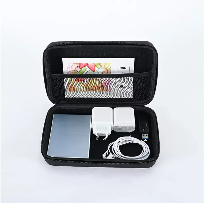 Bulk Customized design size shockproof cable chargers carrying Tools Toys EVA Storage Box protective black hard carry eva case