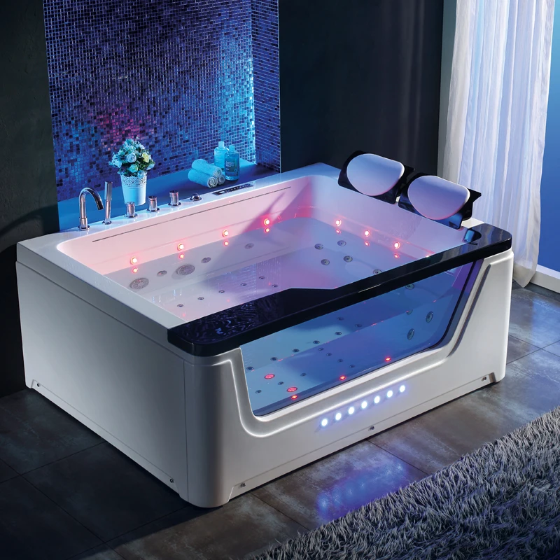 hydromassage bathtub with tv/ whirlpool 180x150/ huge bathtub