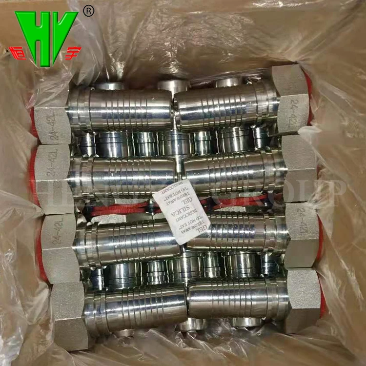 Hydraulic hose end fittings standard parker metric hydraulic fittings hose nipple