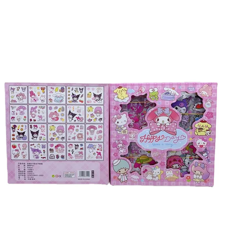 2023 Popular Decorative Sticker Cartoon Stickers for Kids DIY Kawaii Melody Cute Cartoon Creative Stickers Set