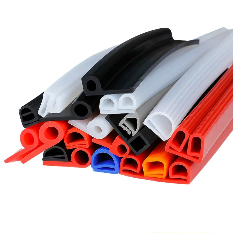 Oem threshold half round b004-08 pvc seal steam door rubber flat glass bath shower screen translucent sealing strip