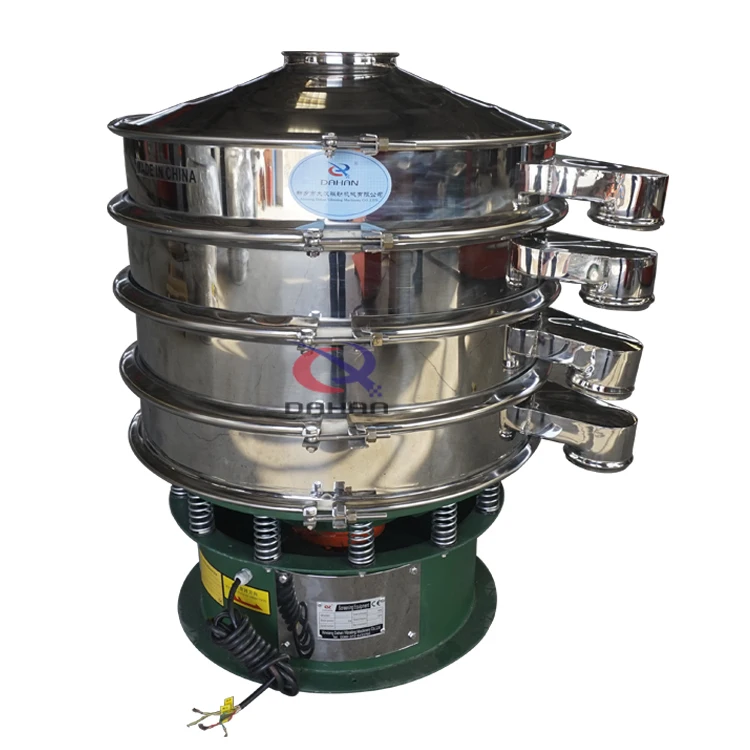 Dahan Liquid Food Materials Tea Leaf Separation Vibrating Screen Coconut Milk Sieve Machine