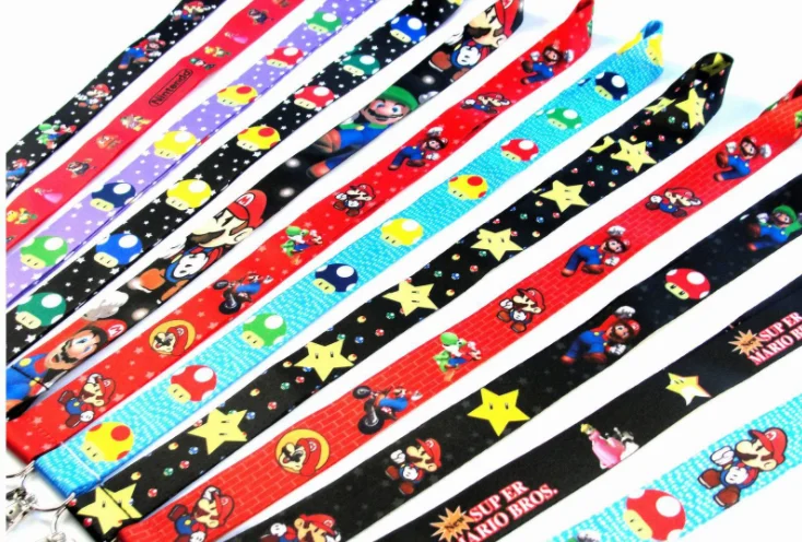 Брелок для ключей UFOGIFT милый шейный ремешок в стиле Super Mario Bros подвеска мобильного телефона игровой