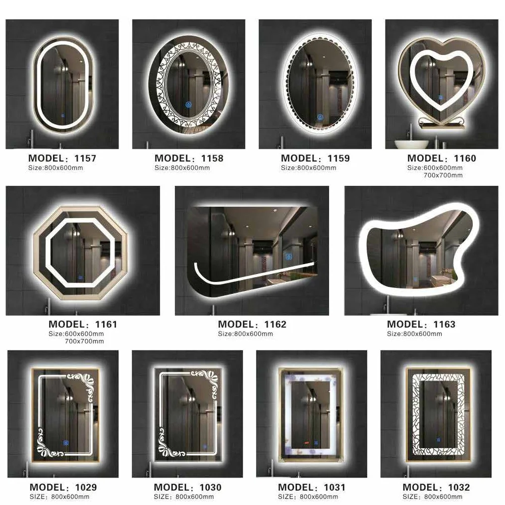 Custom Special Shaped Intelligent Bathroom Anti Fog Mirror Wall Mounted Bathroom Smart Bathroom Mirror