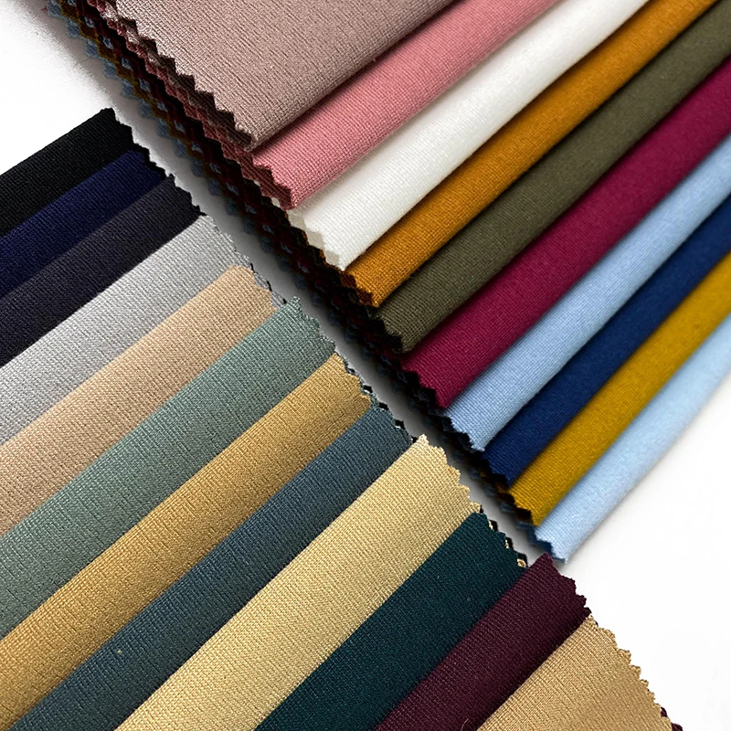 NR ROMA FABRIC 40S vortex textiles solid 380GSM ponte de roma PD Loma TELAS for Sportswear